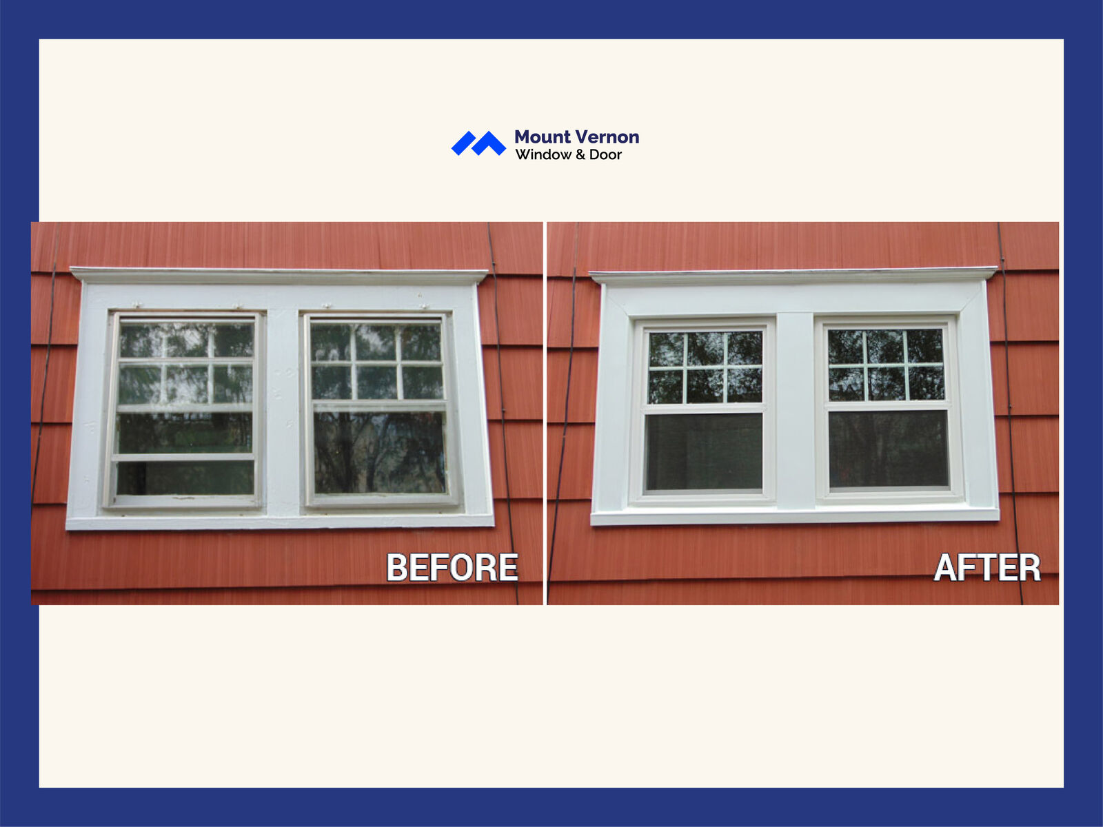 Window installation before and after in Mount Vernon NY